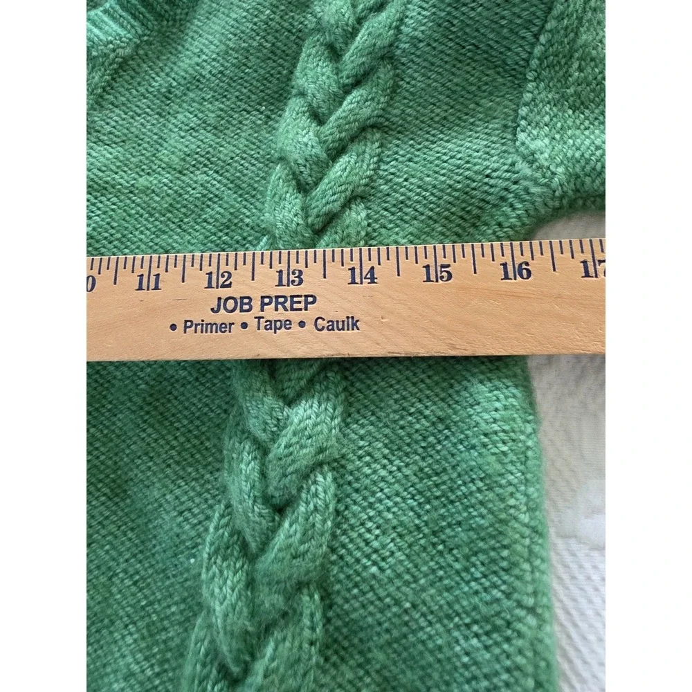 Misha & Puff Braided Sweater in the Emerald 8 Yrs